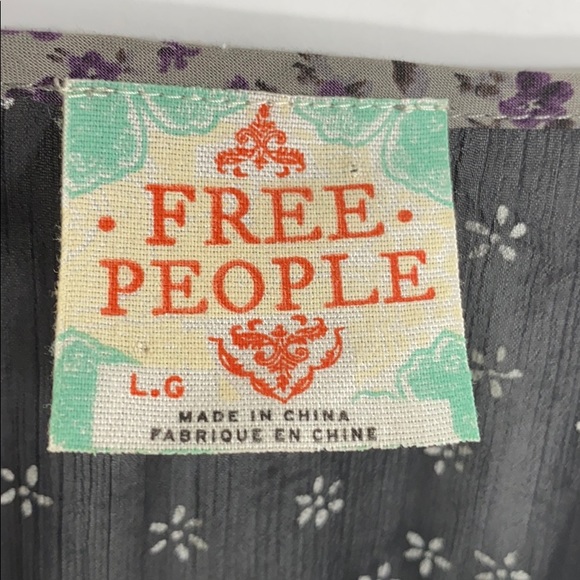 Free People Breezy Seashell Sequin Trim Dress Lg - Picture 6 of 10